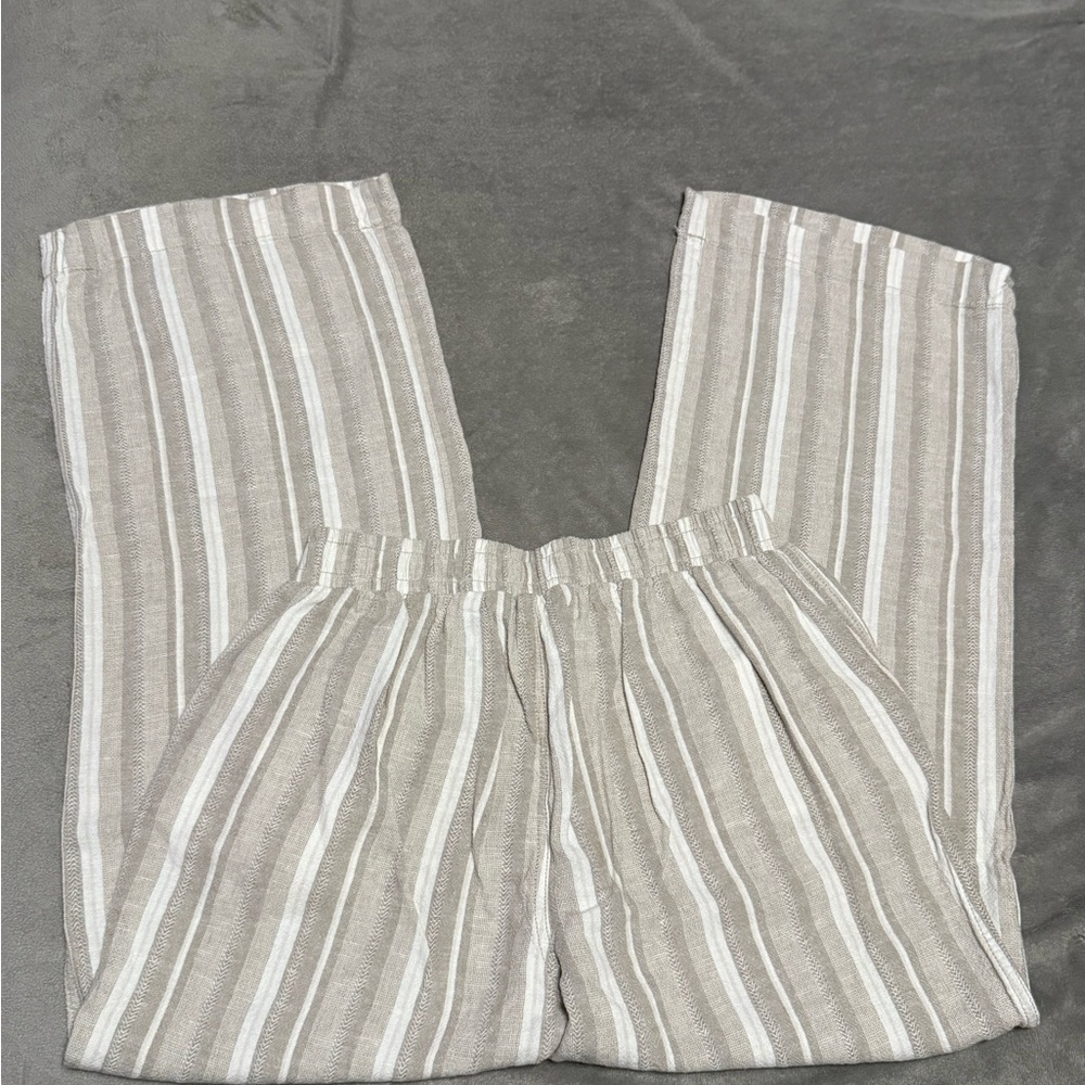 Wide leg Striped Pants size M - Picture 3 of 5